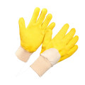 Spandex Nylon Liner Coated Black Sandy Latex Gloves